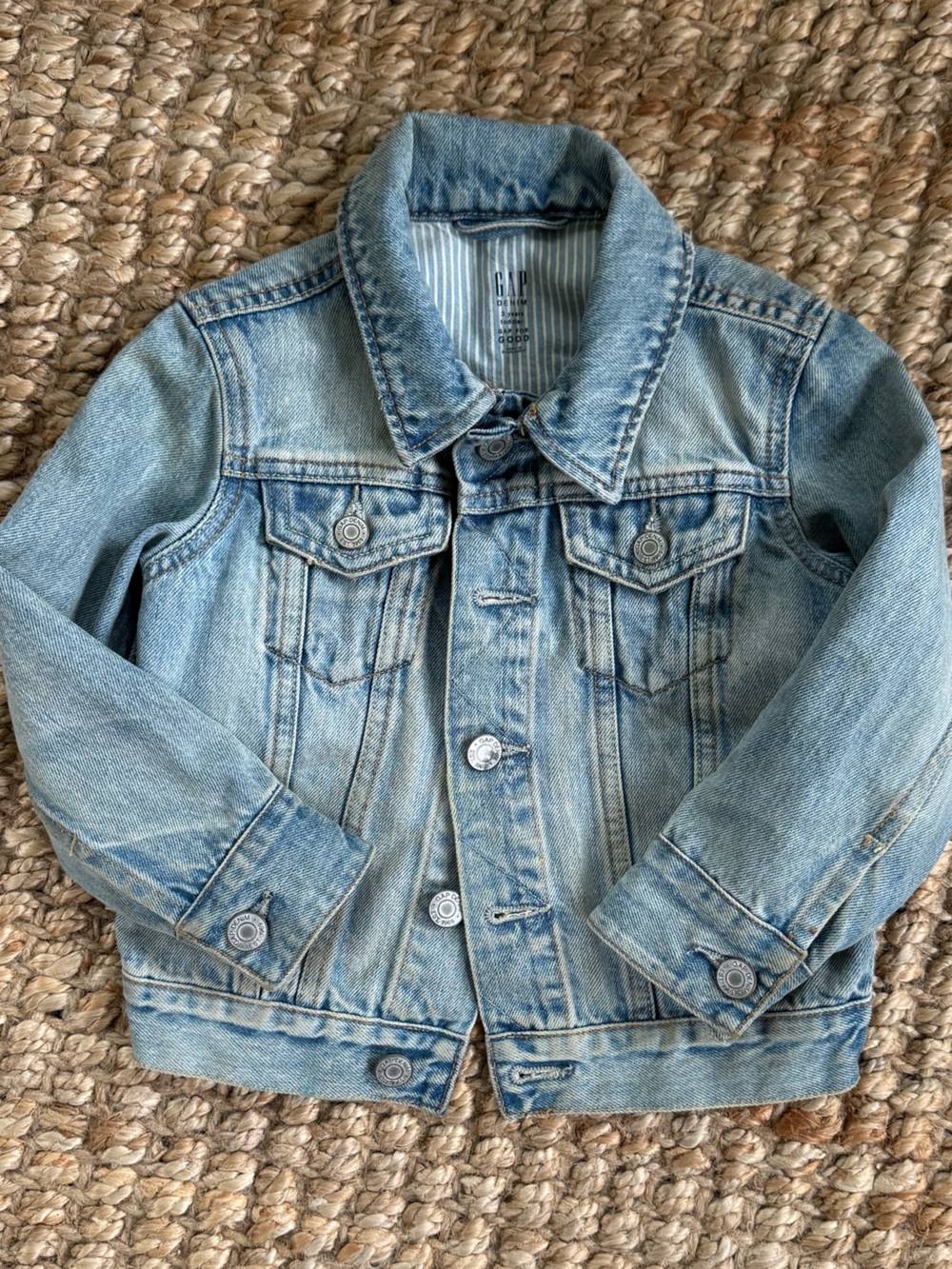 GAP Light Blue Denim Jacket with Faded Wash